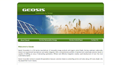 Desktop Screenshot of geosis.com